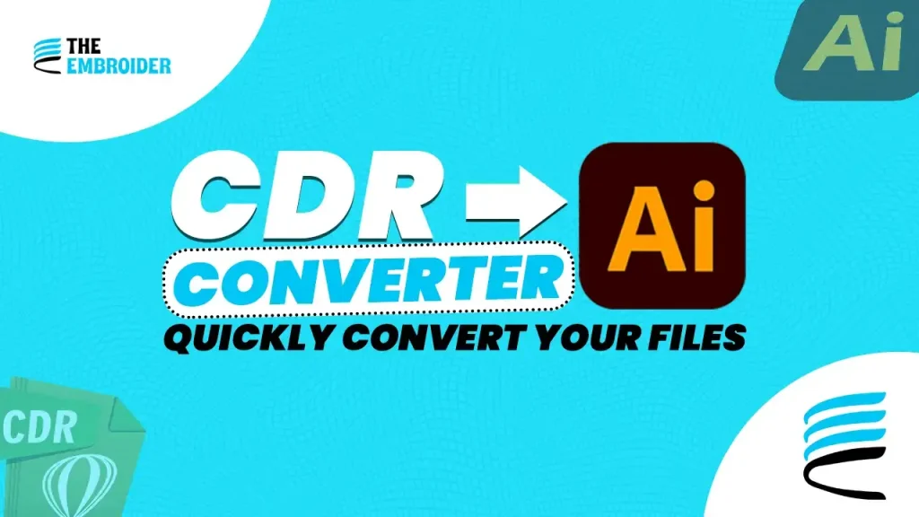 CDR to AI file converter graphic.