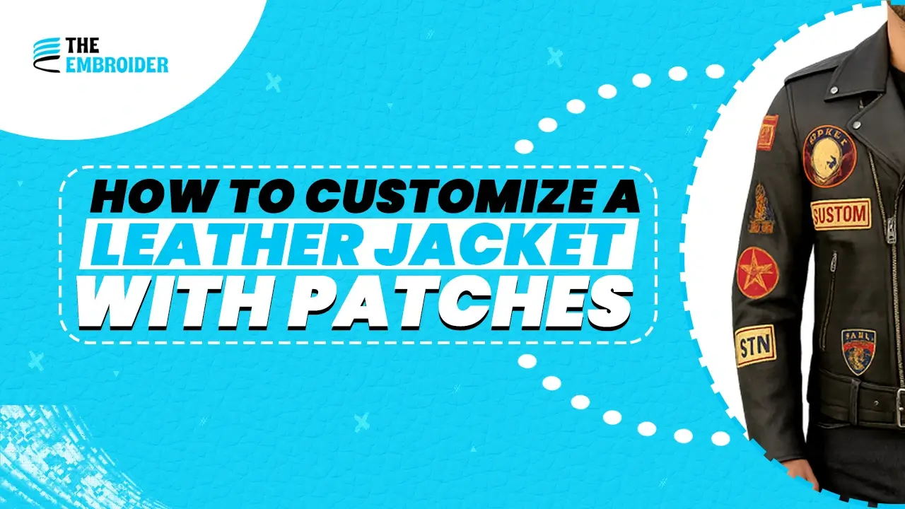 Personalize your leather jacket with custom embroidered patches.