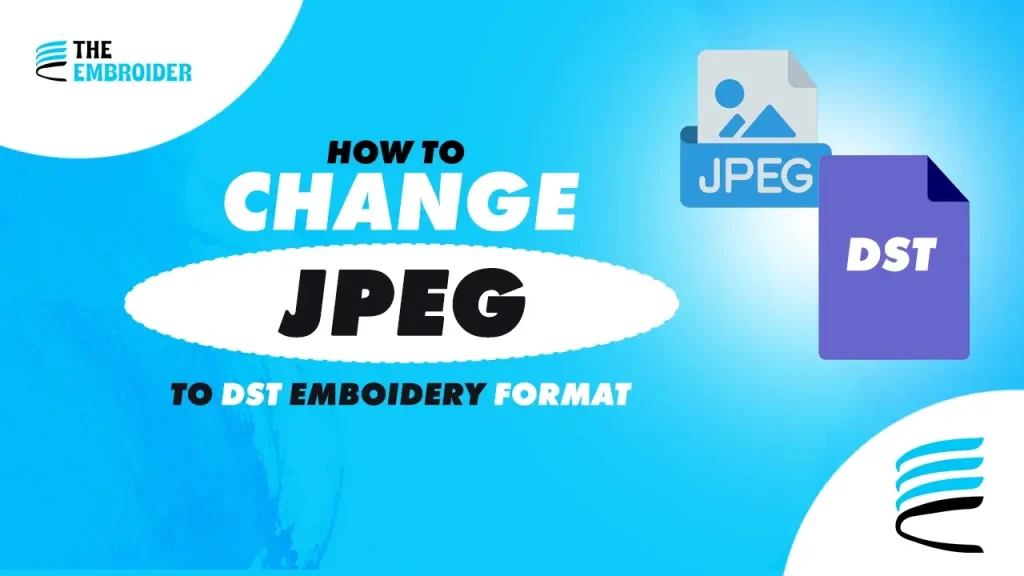 how to convert JPG image to DST embroidery format