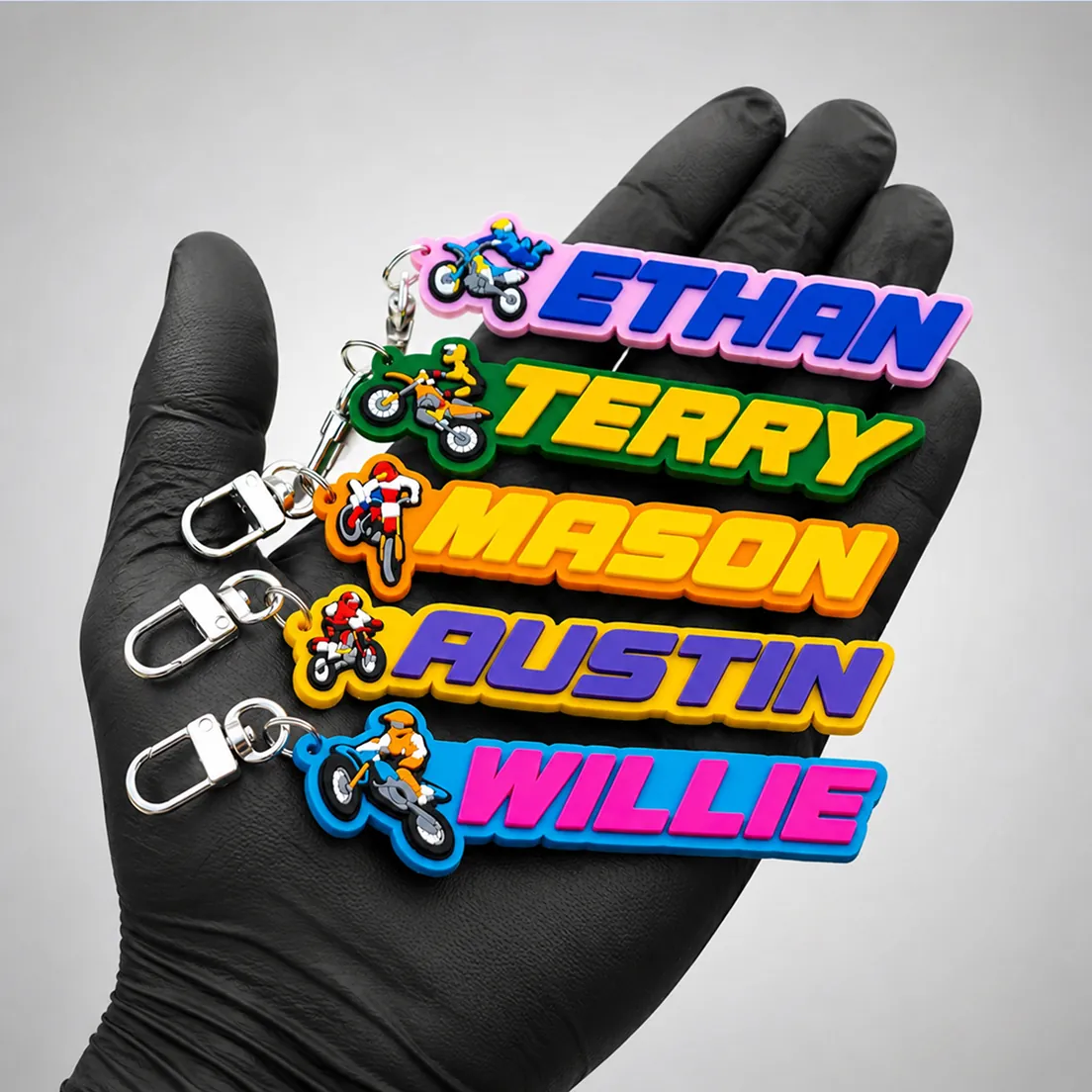 Embroidered Keychain Tags — craftsmanship